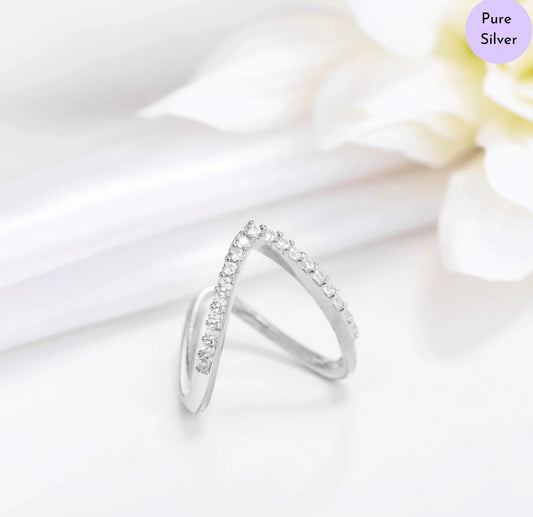 Eternal Crown Rhodium Plated 925 Sterling Silver Ring