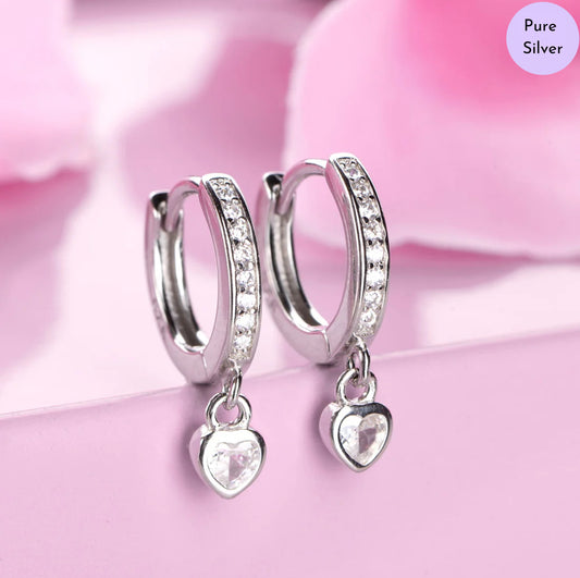 Loving Drop 925 Silver Earrings
