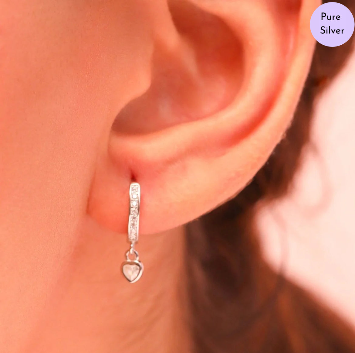 Loving Drop 925 Silver Earrings