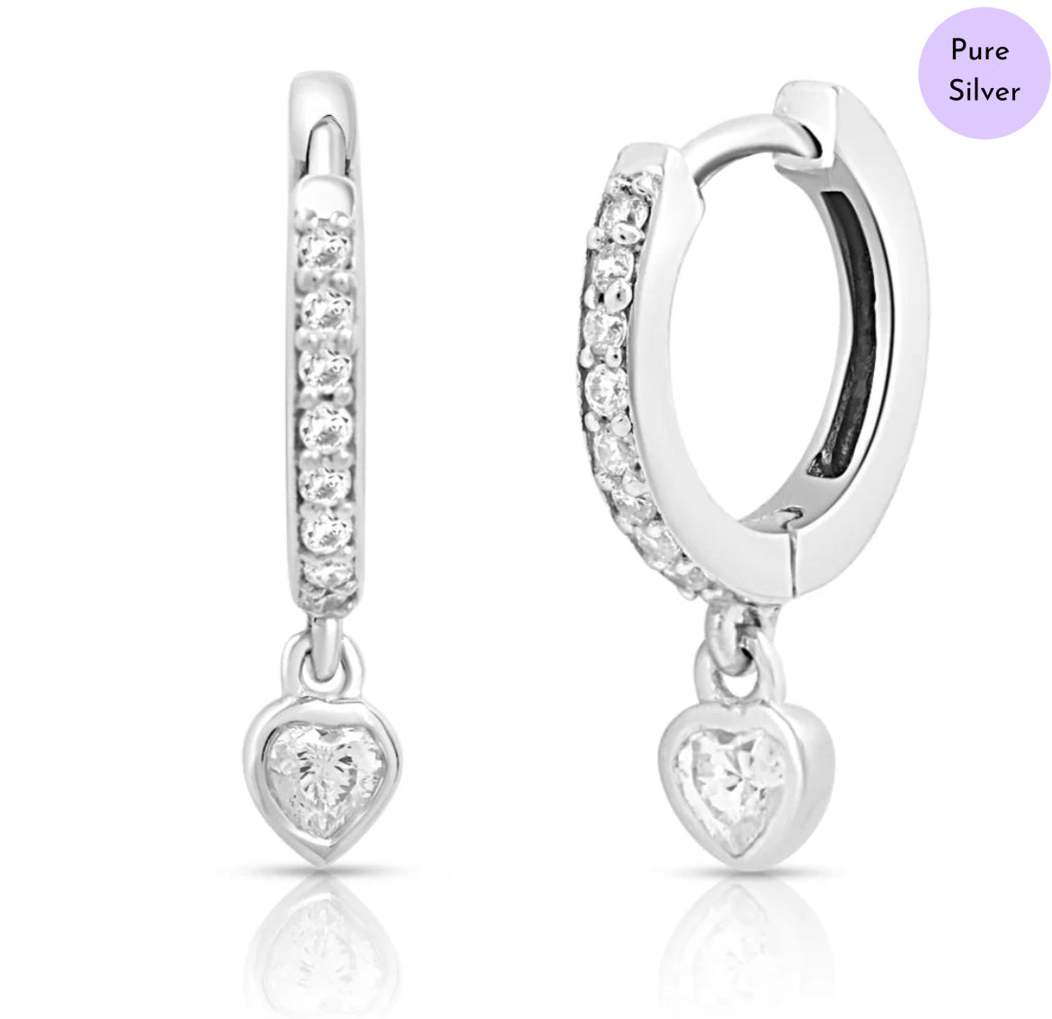 Loving Drop 925 Silver Earrings