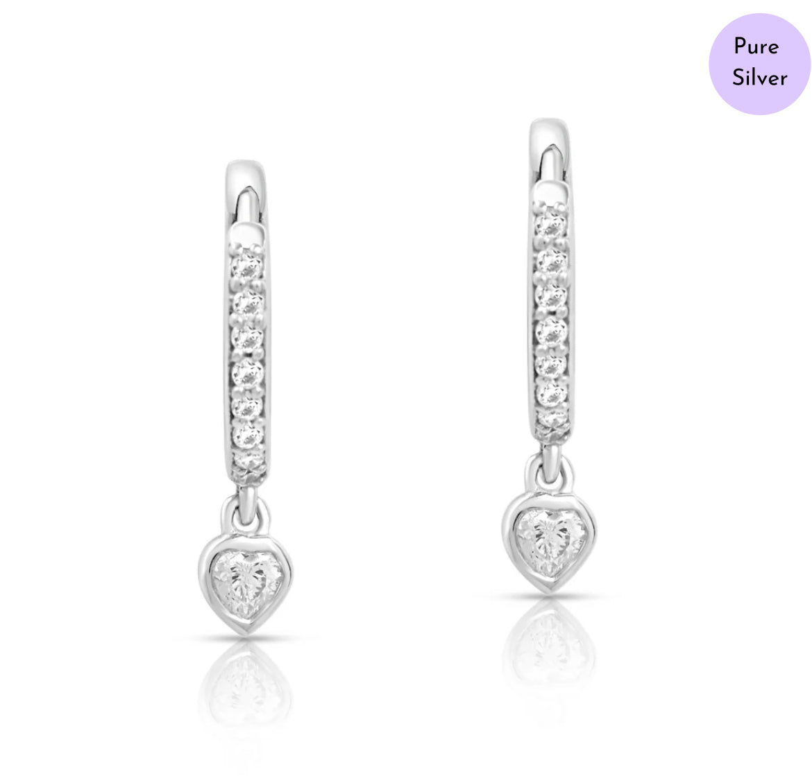 Loving Drop 925 Silver Earrings