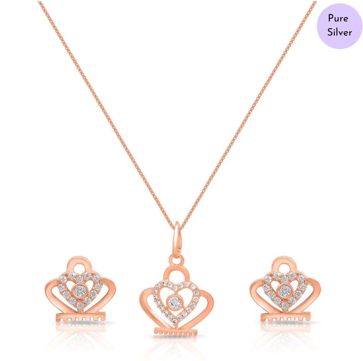 Rose Gold Affection 25 Sterling Silver Jewelry Set