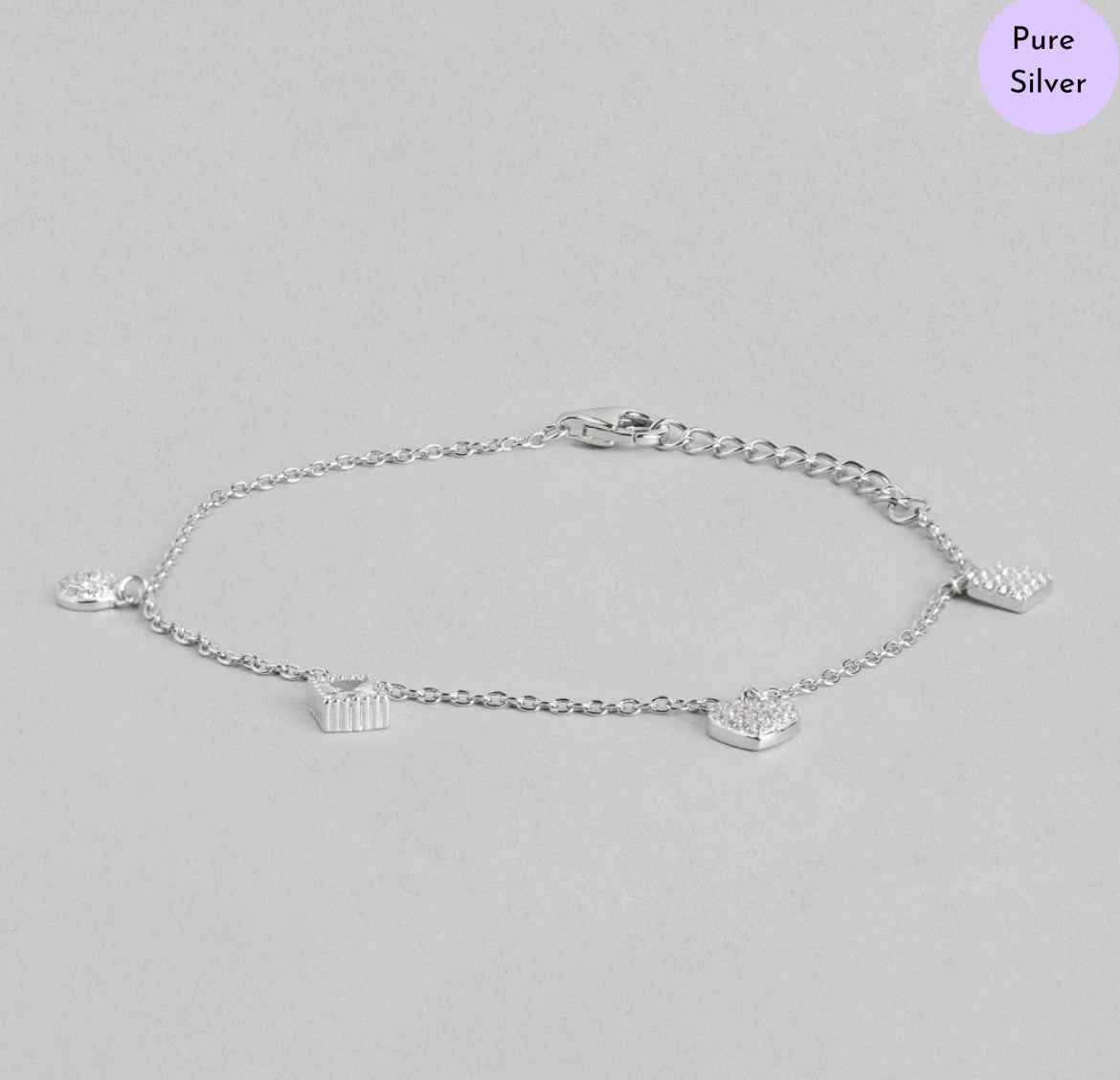 Shimmering Bond 925 Silver Bracelet