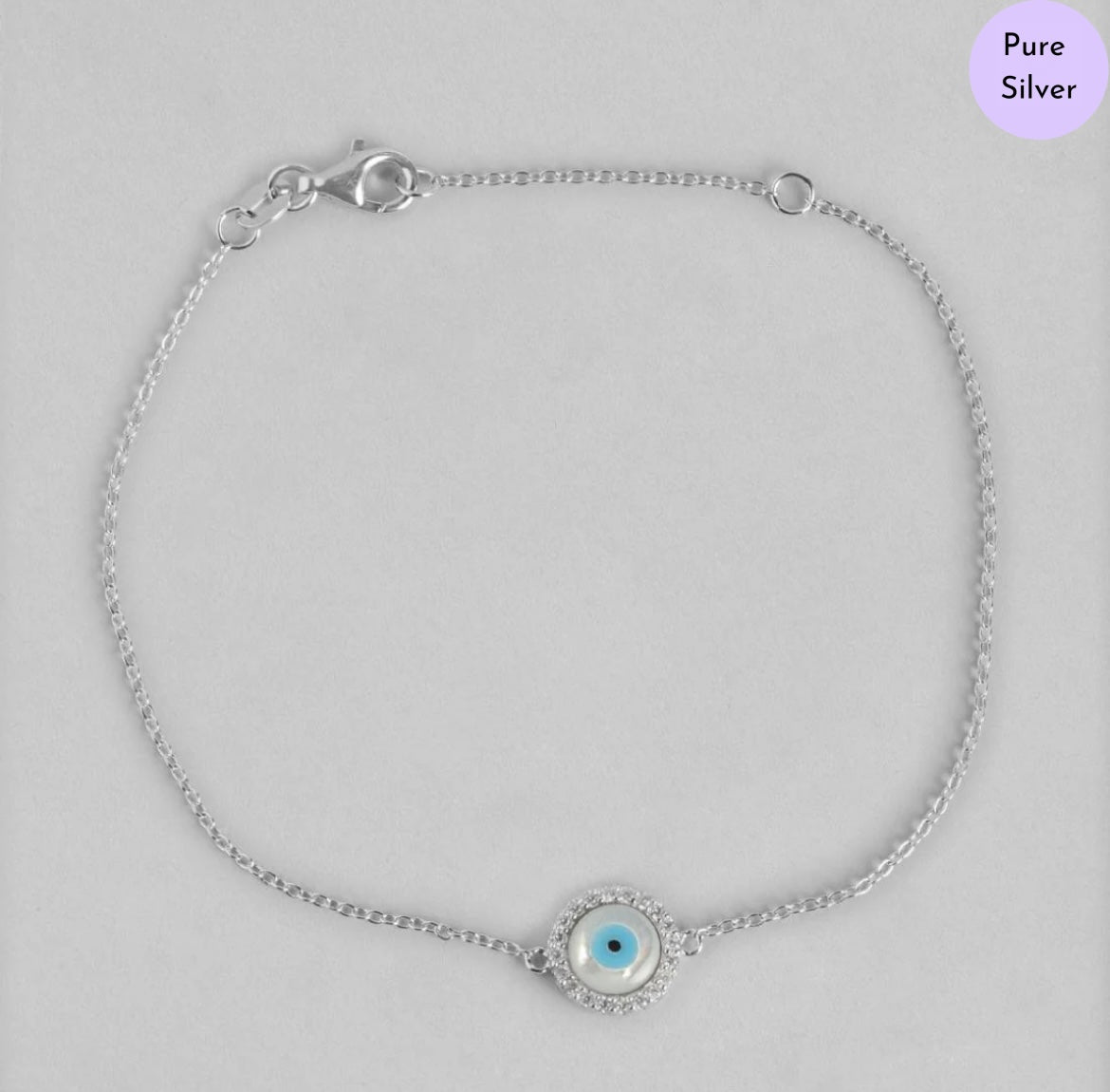 Mystic Protector Cubic Zirconia 925 Silver Bracelet
