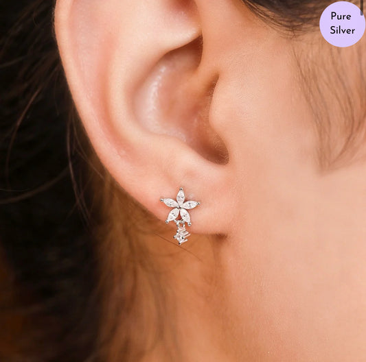 Starlight Crest 925 Silver Earrings