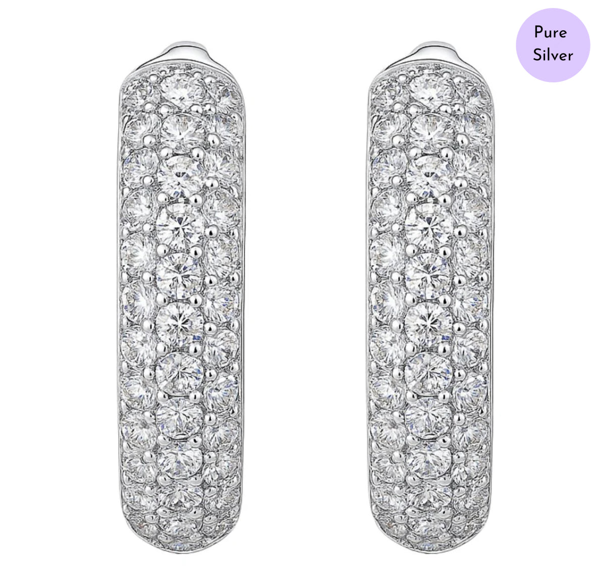 Blooming Halo Hoops 925 Silver Earrings