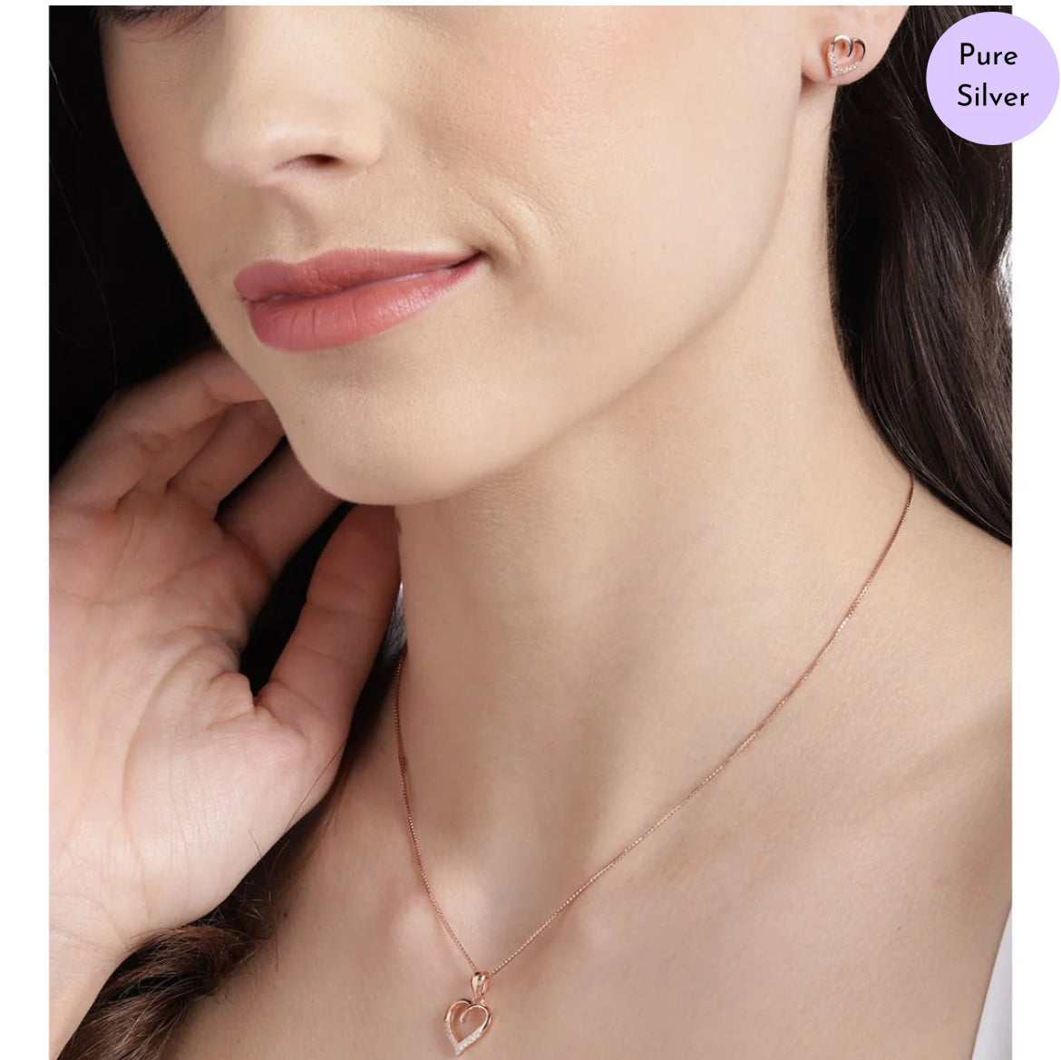 Heartfelt Harmony 925 Silver Jewellery Set