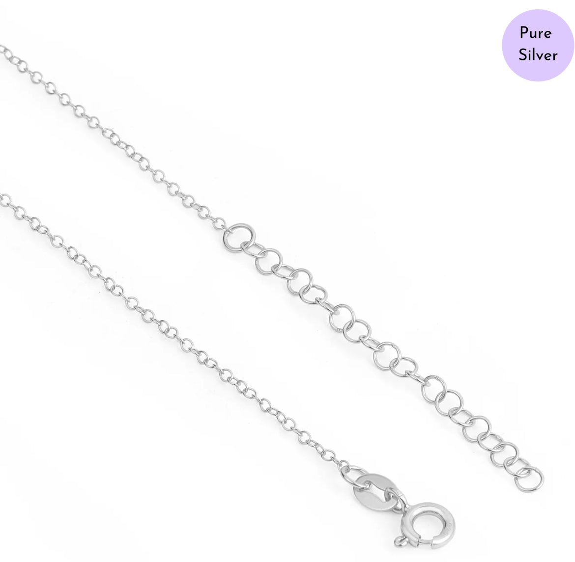Eveil Eye Essence Rhodium Plated CZ 925 Silver Necklace