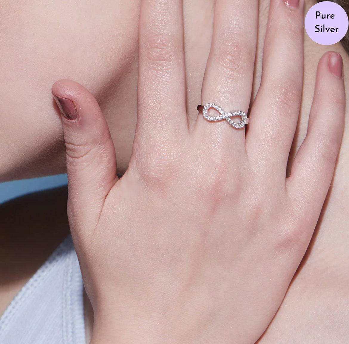 Infinite Elegance Rhodium Plated 925 Sterling Silver Ring