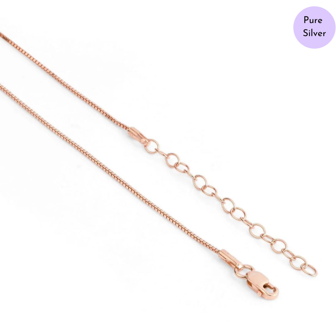 Pink Orbit Pendant Rose Gold Plated 925 Silver Pendant with Chain