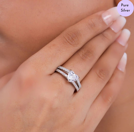 Twinkling Soul Rhodium Plated 925 Sterling Silver Ring