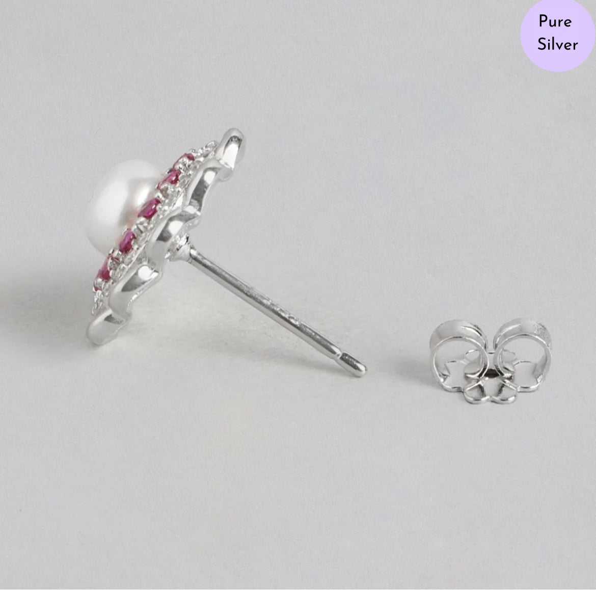 Royal Bloom Rhodium-Plated 925 Sterling Silver Jewelry Set
