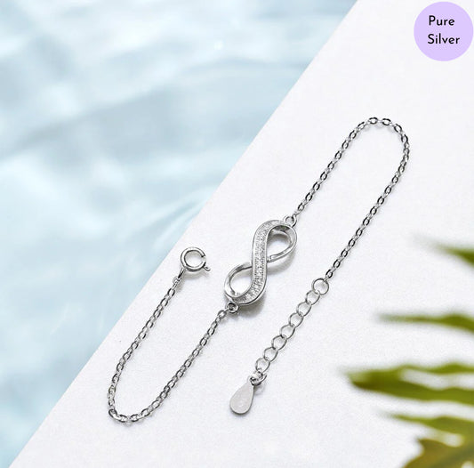 Silver Continuum 925 Silver Bracelet