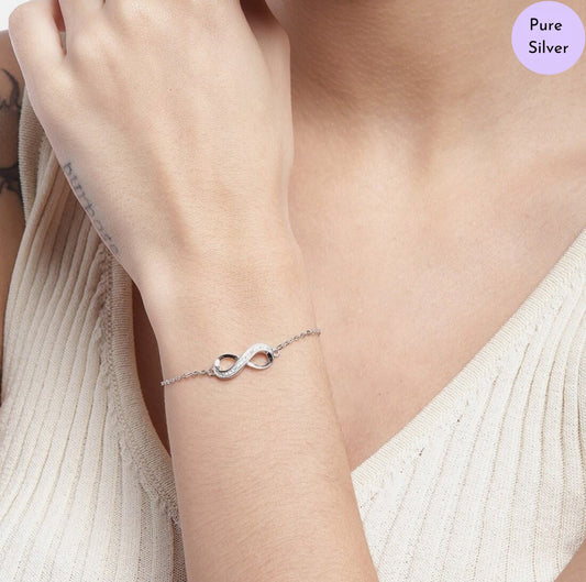 Silver Continuum 925 Silver Bracelet