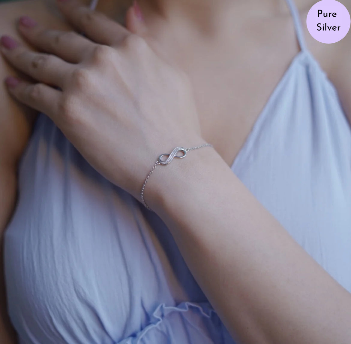 Silver Continuum 925 Silver Bracelet