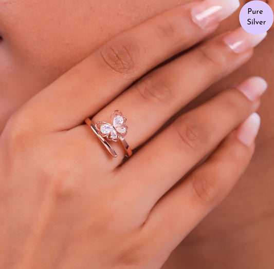 Boundless Shine Rose Gold Plated 925 Sterling Silver Ring