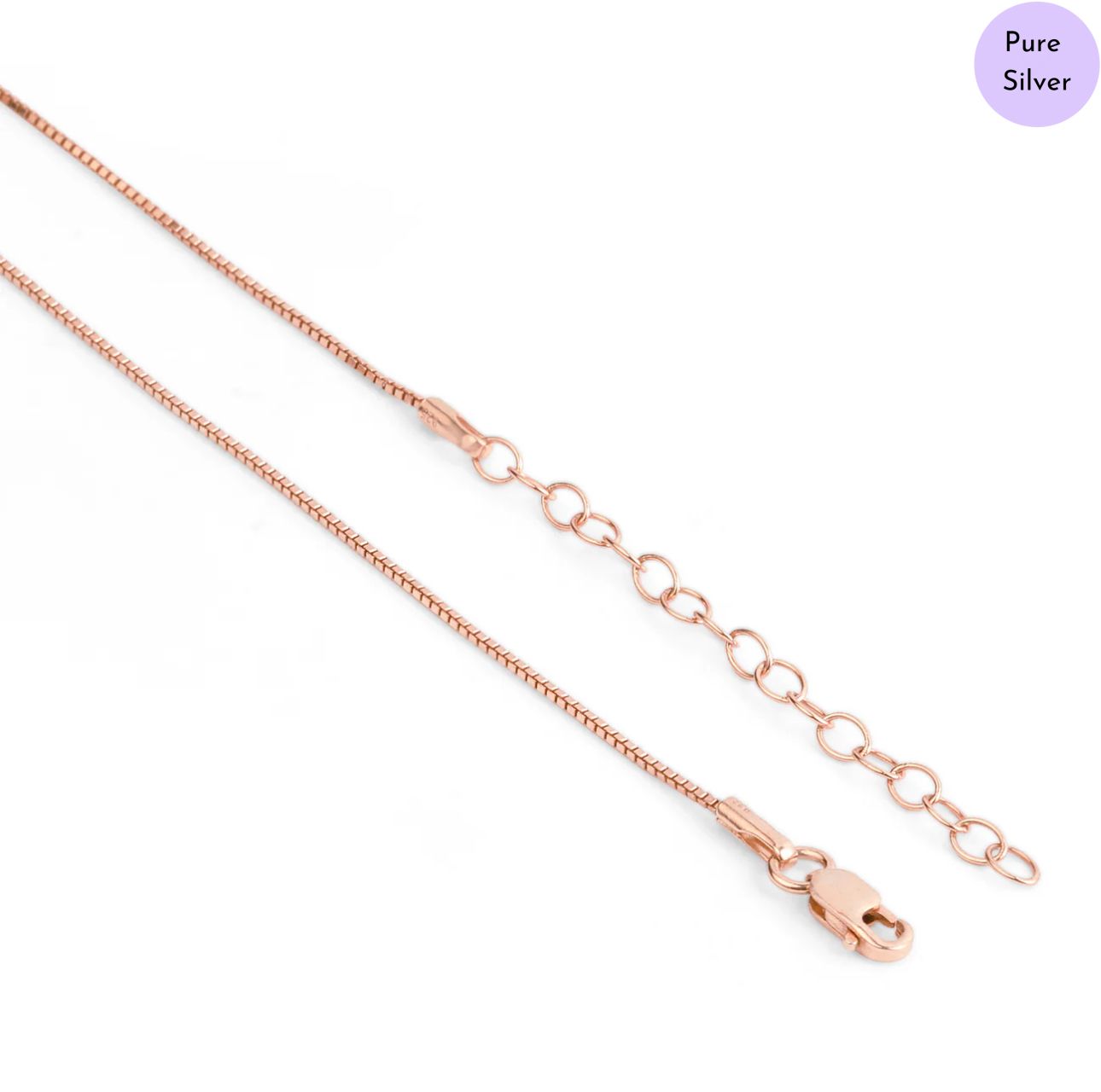 Luminous Layer Rose Gold Plated 925 Sterling Silver Necklace