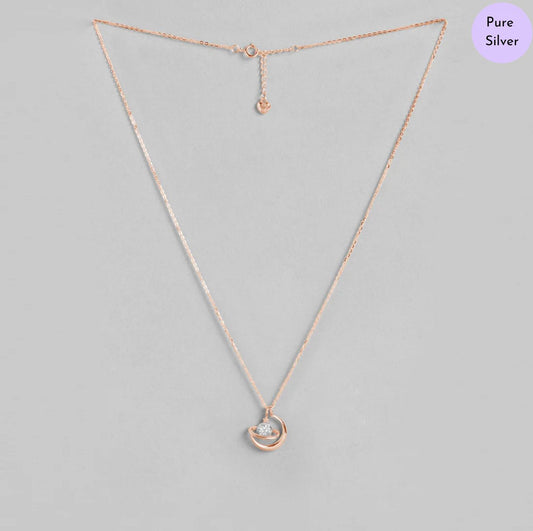 Selene & Titan Rose Gold Plated 925 Sterling Silver Necklace
