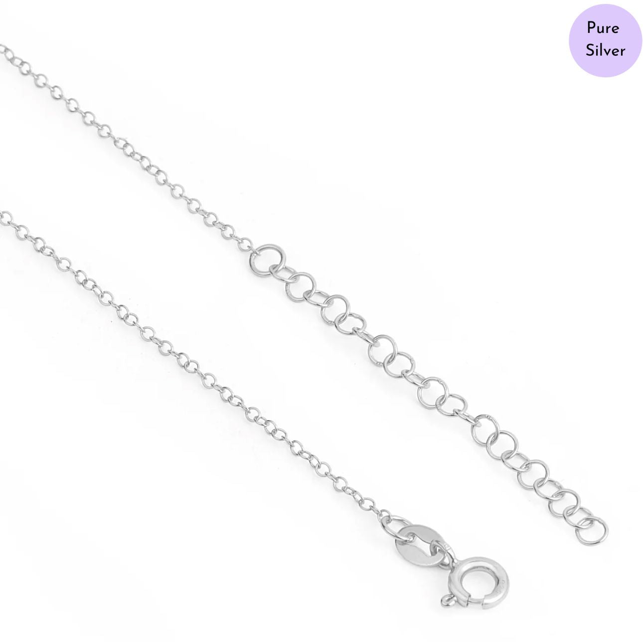 Infinite Love 925 Sterling Silver Rhodium Plated Necklace