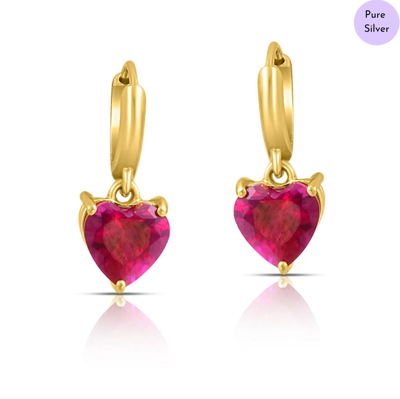 Lovelle Gold Plated 925 Sterling Silver Drop Earrings