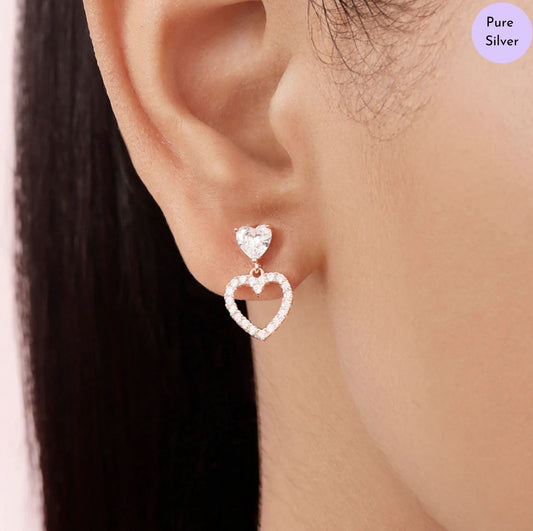 Droplyn Rose Gold Plated 925 Sterling Silver Earrings