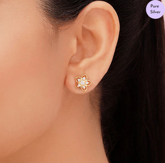 Rosina Gold Plated 925 Sterling Silver Earrings