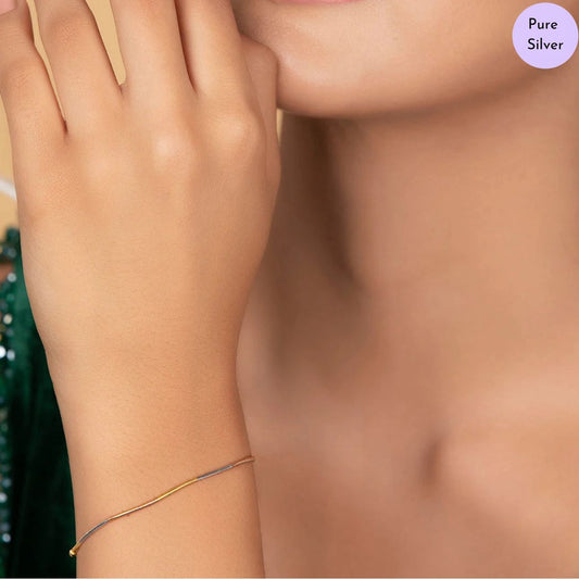 Calm Tone Chain 925 Sterling Silver Bracelet