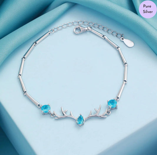 Oceanis Rhodium Plated 925 Sterling Silver Bracelet