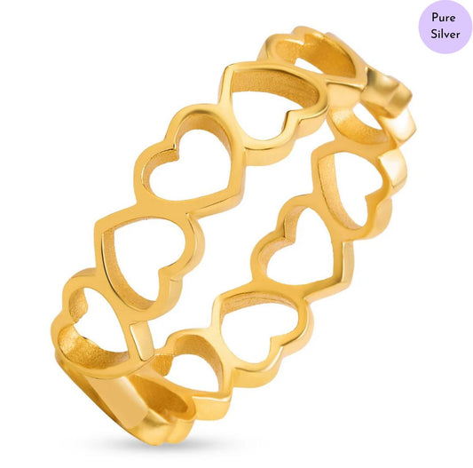 Oriselle Gold Plated 925 Sterling Silver Female Ring