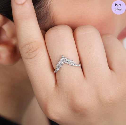 Radiantea Rhodium Plated 925 Sterling Silver Women's Ring