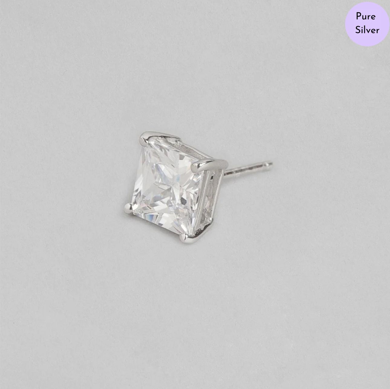 Princess Dream 925 Sterling Silver Stud Earrings