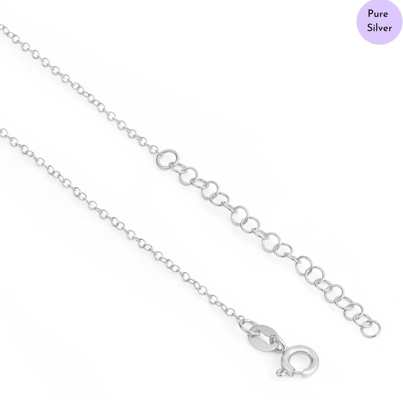 Saturna & Selene 925 Sterling Silver Rhodium Plated Necklace