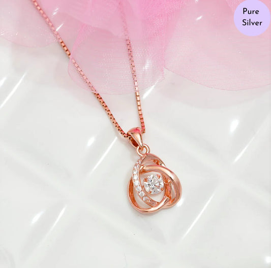 Orbit of Love Gold 925 Silver Necklace Chain