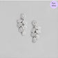Enchanted Leaf cz Studs  925 Silver Earrings