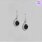 Ocean's Embrace Rhodium-Plated 925 Sterling Silver Drop Earrings