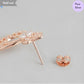 Celestial Rose Chandbali Gold Plated 925 Sterling Silver Earring