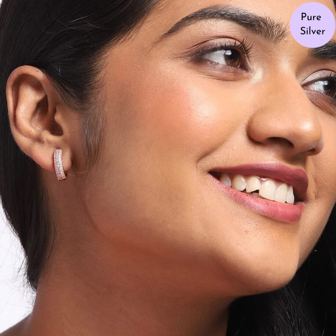 Golden Aura Hoops  Gold-Plated 925 Sterling Silver Hoop Earrings