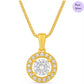 Golden Grace Gold Plated 925 Sterling Silver Pendant with Box Chain