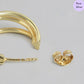 Triple Radiance Hoops Gold Plated 925 Sterling Silver Hoops
