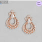 Celestial Rose Chandbali Gold Plated 925 Sterling Silver Earring