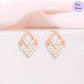 Rose Gold Symphony golden Plated 925 Sterling Silver Earrings