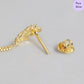 Golden Twilight Gold-Plated 925 Sterling Silver Drop Earrings