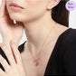 Deer Heart Rose Gold-Plated 925 Sterling Silver Necklace