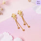 Golden Twilight Gold-Plated 925 Sterling Silver Drop Earrings