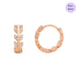 Flourishing Rose Gold Leaves Gold Plated 925 Sterling Silver Leaf Earrings