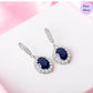 Ocean's Embrace Rhodium-Plated 925 Sterling Silver Drop Earrings