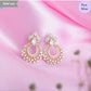 Celestial Rose Chandbali Gold Plated 925 Sterling Silver Earring