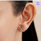 Rose Gold Symphony golden Plated 925 Sterling Silver Earrings