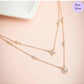 Rose Blossom Graceful Layered 925 Silver Necklace
