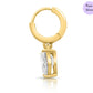 Heart's Glow Gold Plated 925 Silver Earrings